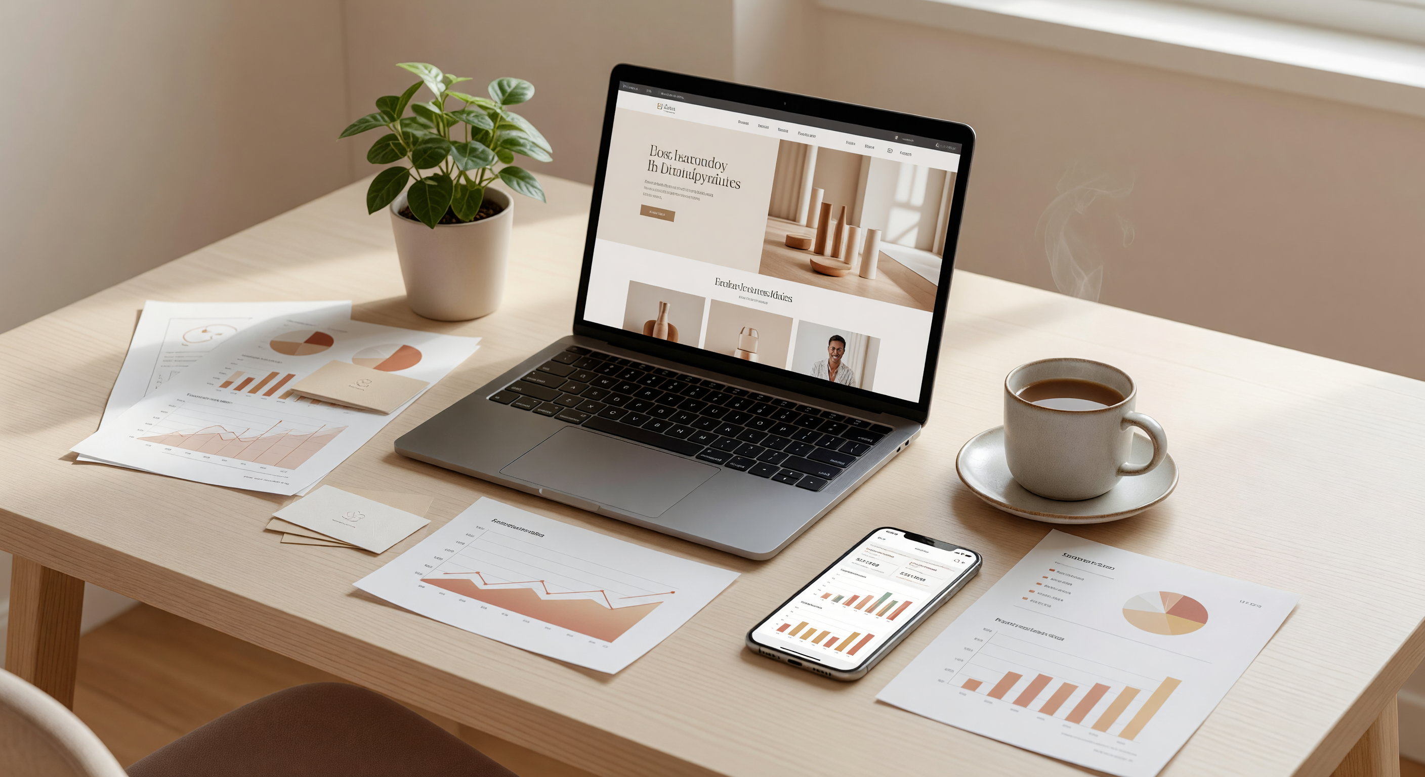 A workspace representing the Record & Learn LLC marketing agency.