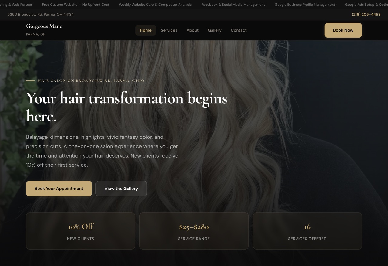 Gorgeous Mane website